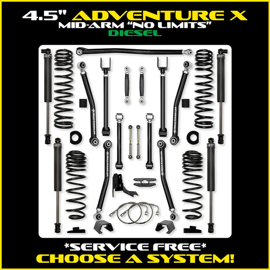 Gladiator 4.5 Inch Adventure X "No Limits" System Diesel Model