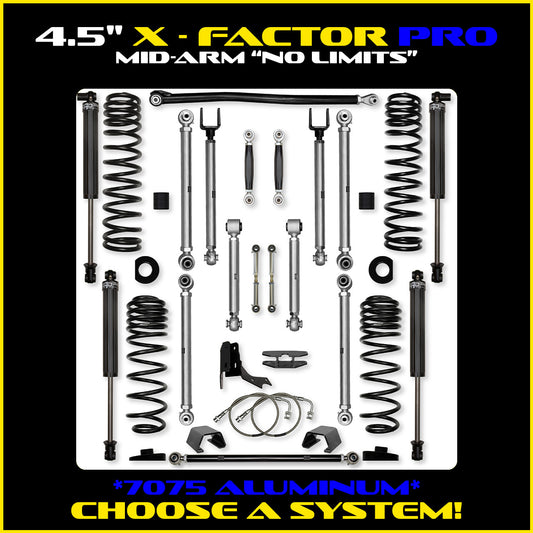 Gladiator 4.5 Inch X Factor Pro "No Limits" Aluminum System