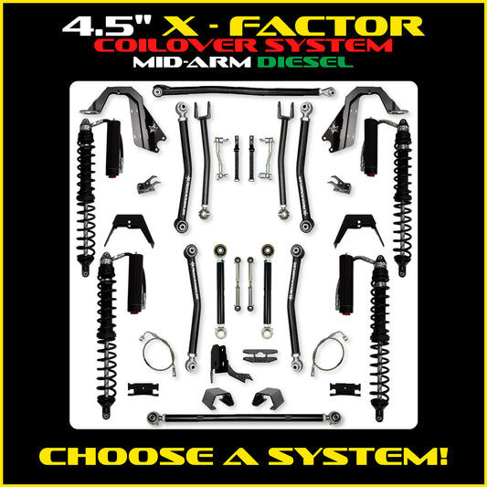 Gladiator 4.5 Inch X Factor Coil Over System Diesel Model