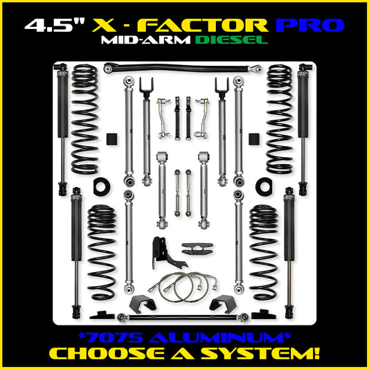 Gladiator 4.5 Inch X Factor Pro Aluminum System Diesel Model