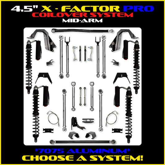 Gladiator 4.5 Inch X Factor Pro Aluminum Coil Over System