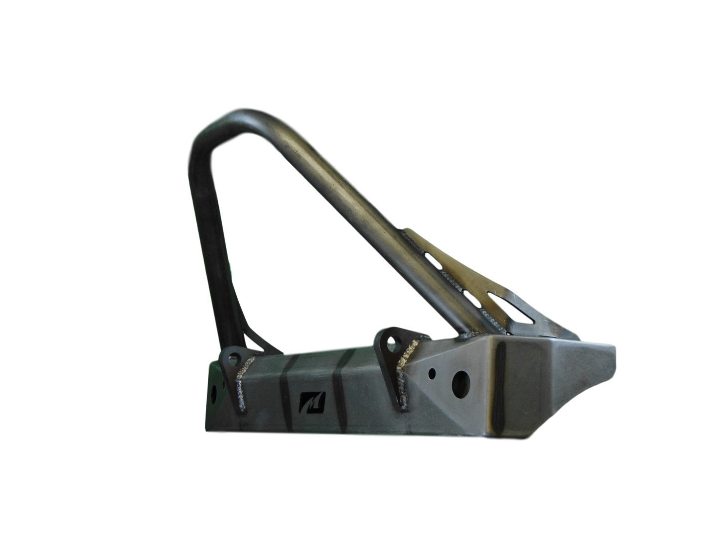 Jeep JK Stubby Front Bumper W/Stinger Bare Steel Motobilt