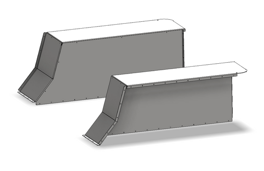 Highline Rear Inner Fender Replacement Kit for 1987-1996 Jeep YJ Motobilt