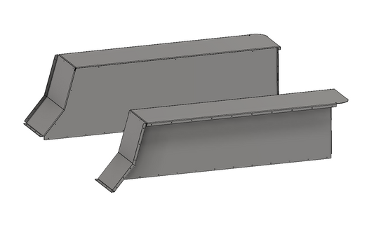15 Inch Stretch Highline Rear Inner Fender Replacement Kit for 1987-1996 Jeep YJ Motobilt