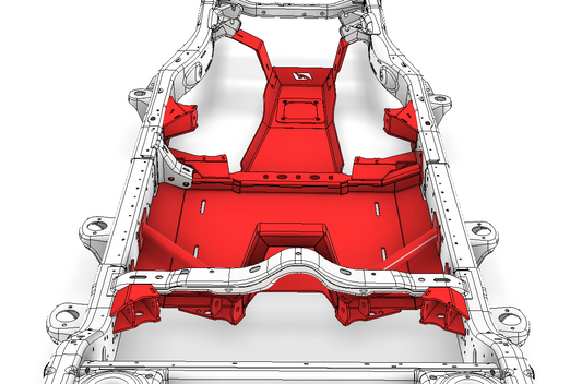 4 Link Suspension Bracket and Skid Kit for 2018-Present Jeep JLU Motobilt