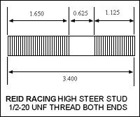 Dana 60 ARP High Steer Stud Single Artec Industries