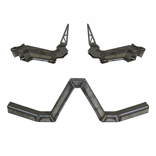 4 Link Rear Suspension Brackets With Crossmember For Jeep JKU Bare Steel Motobilt