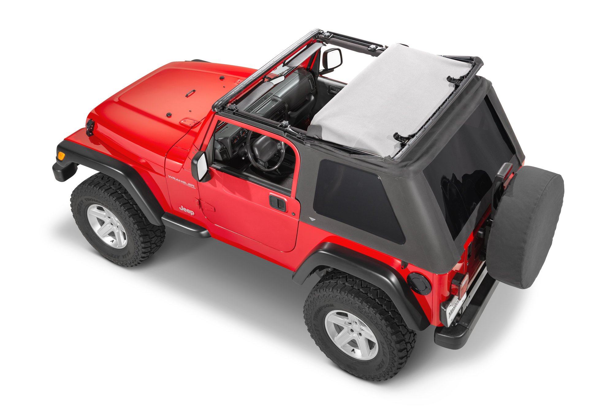 Jeep TJ Fast Back Fabric Replacement Top No Doorskins Tinted Glass 97-06 Jeep  Wrangler MasterTop | Krawl Off Road