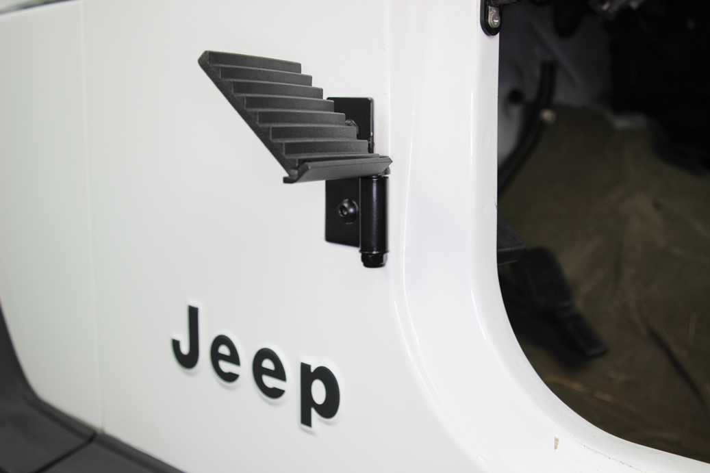 Jeep Foot Peg Set 76-06 CJ YJ TJ Wrangler Gloss Black Fishbone Offroad |  Krawl Off Road