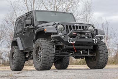 Jeep Full Width Front LED Winch Bumper JK, JL, Gladiator JT Rough Country |  Krawl Off Road