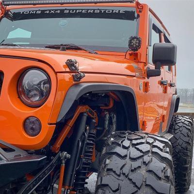 Front and Rear 2 Inch Crusher Fender Package 07-18 Jeep Wrangler